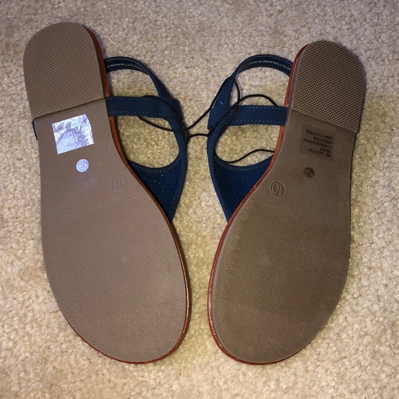 Arizona Jean Co Sutton Sandals Size 10 M Color Cobalt - Picture 2 of 5